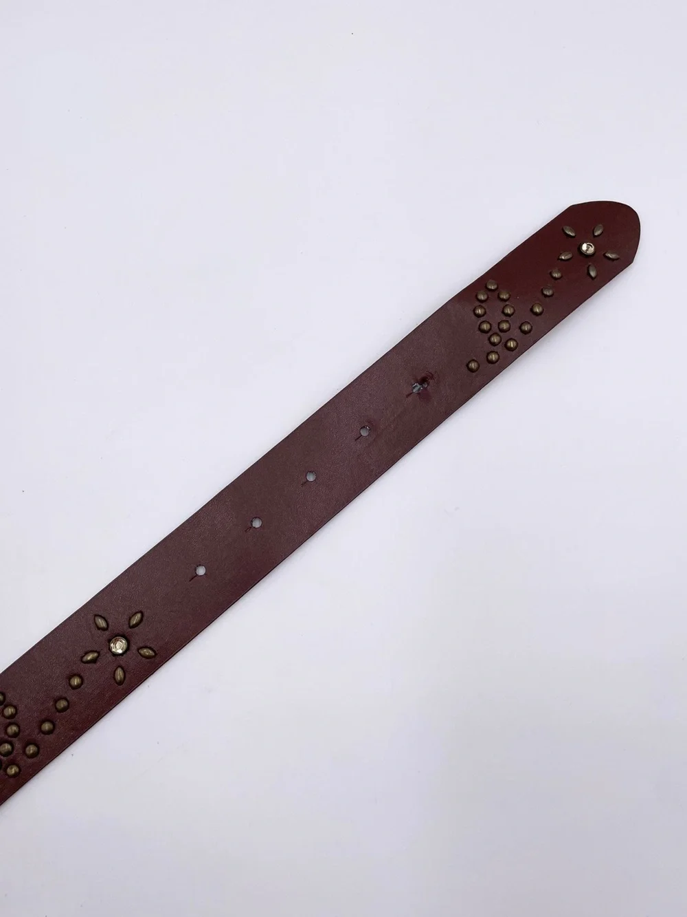 Vintage 90s Y2K Rhinestone Butterfly Buckle Belt Fairycore Boho Studded Jewels